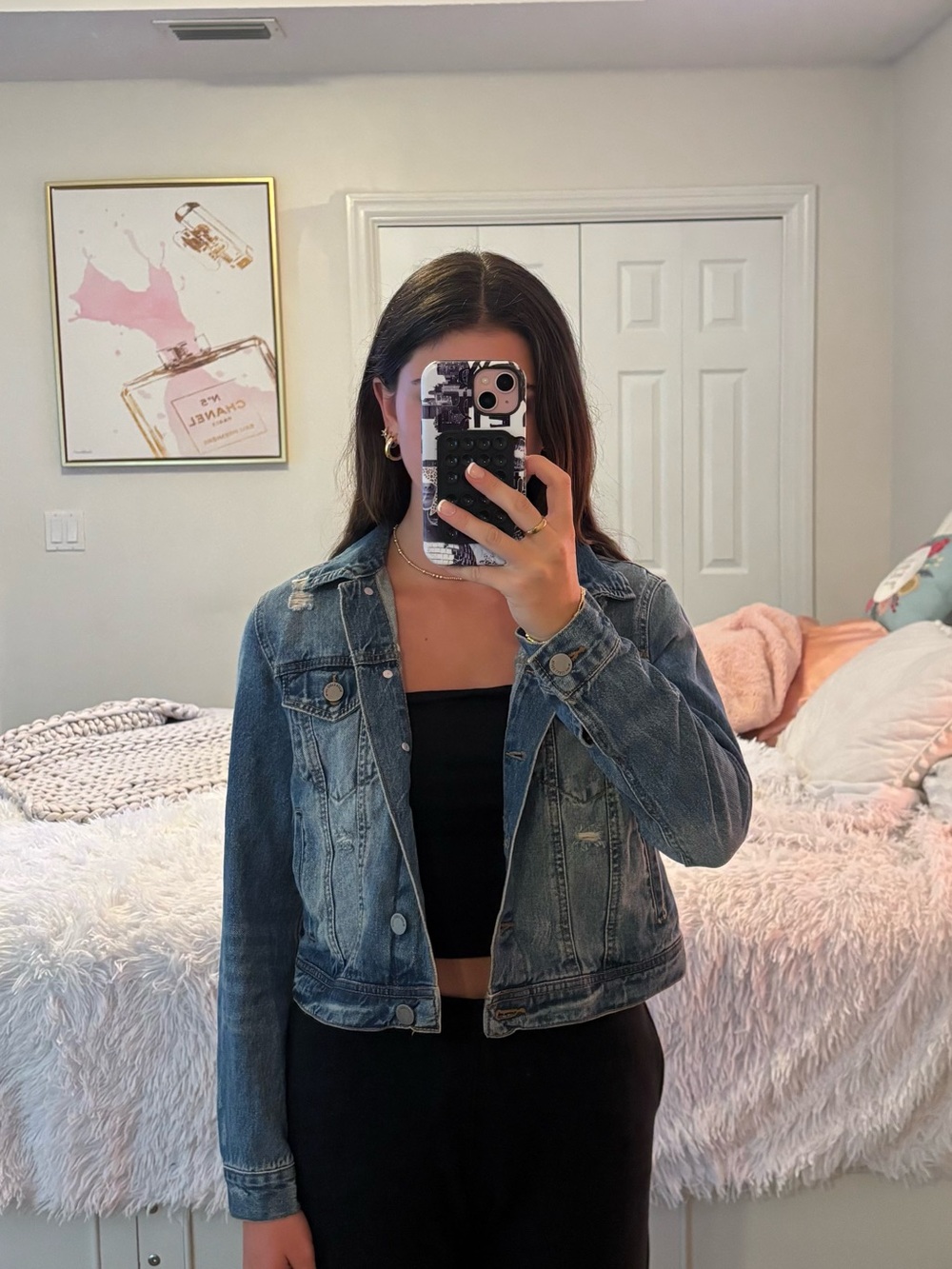 Distressed Light Blue Denim Jacket
